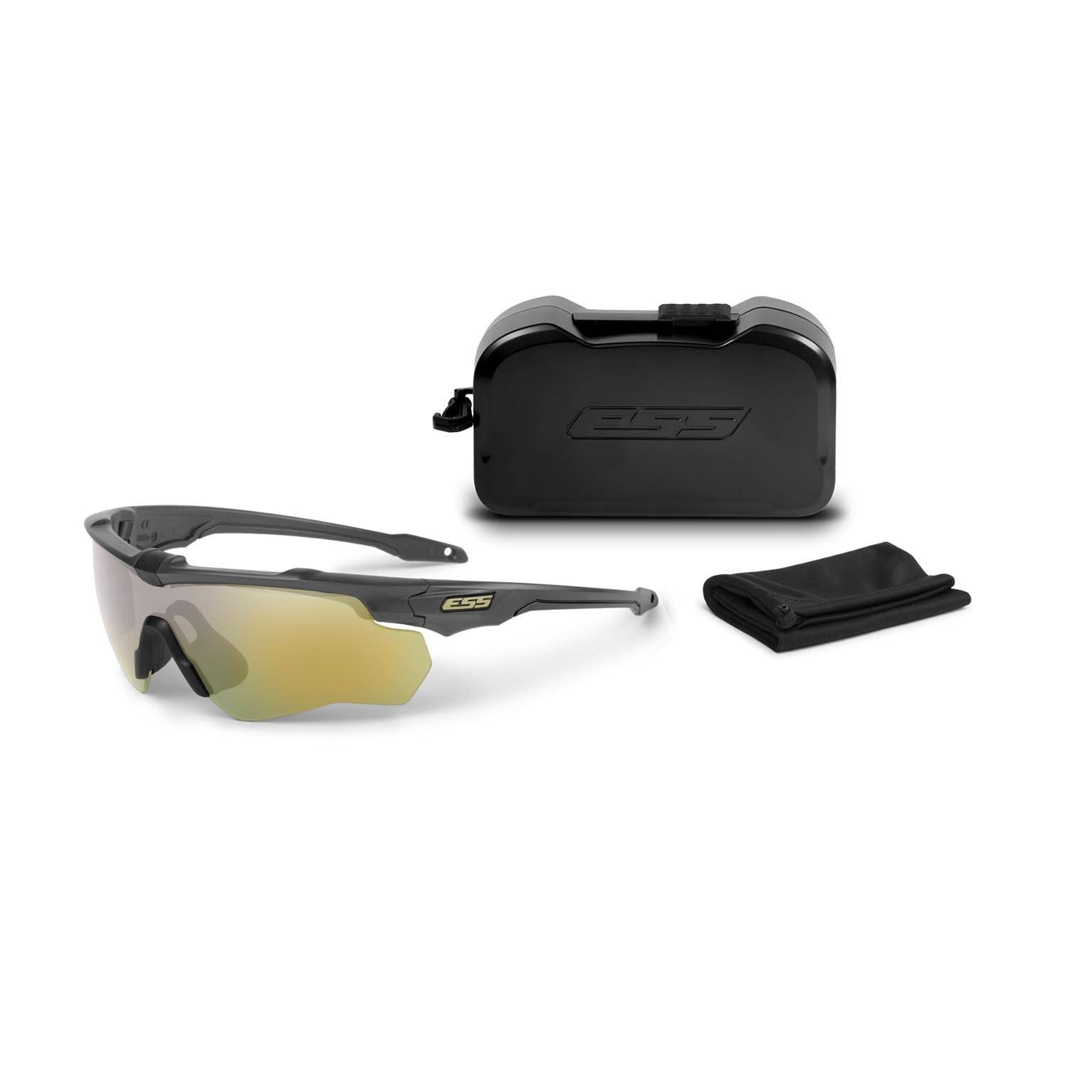 ESS CrossBlade STD Carbon ANSI Mirrored Sunglasses