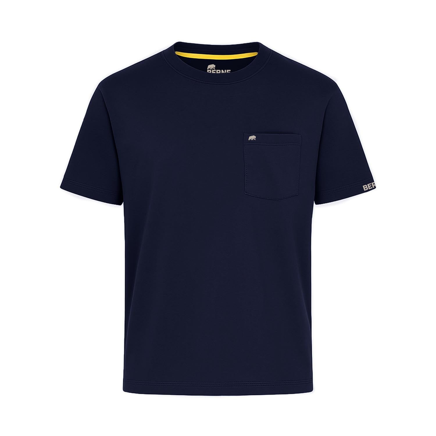 トップス MASSES T-SHIRT L/S FLAME3 NAVY Berne Men's Performance Short Sleeve Pocket T-Shirt - Fire Authority