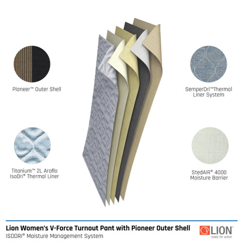 Lion Women's V-Force Pioneer Turnout Pants