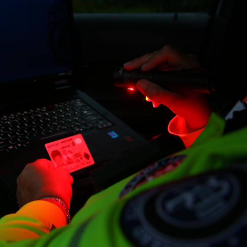 Nightstick USB-590XL Dual-Light Flashlight with Red Flood Light