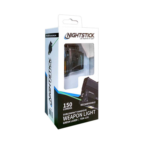 Nightstick Subcompact Weapon-Mounted Light w/ Green Laser - Glock G42/43/43X/48
