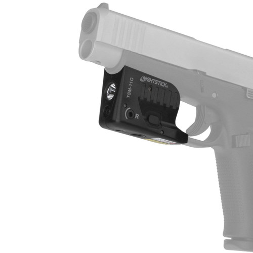 Nightstick Subcompact Weapon-Mounted Light w/ Green Laser - Glock G42/43/43X/48