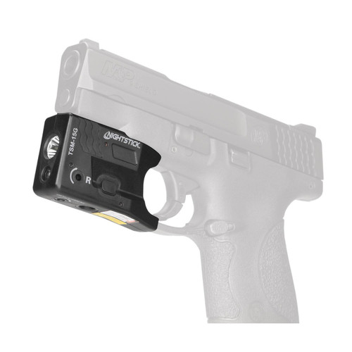 Nightstick Subcompact Weapon-Mounted Light w/ Green Laser - S&W M&P Shield/Shield Plus