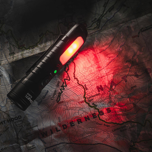 Coast KL35R Rechargeable EDC Flashlight with Red Light