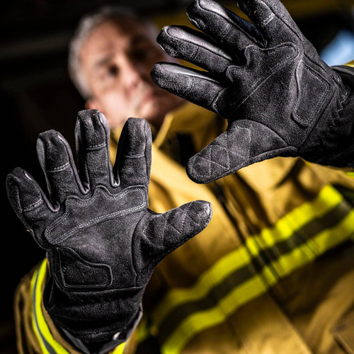 LION V-Force Leather Structural Fire Gloves