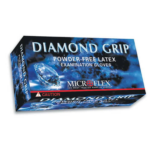 Microflex Medical Co Diamond Grip Latex Medical Gloves (100 Per Box)