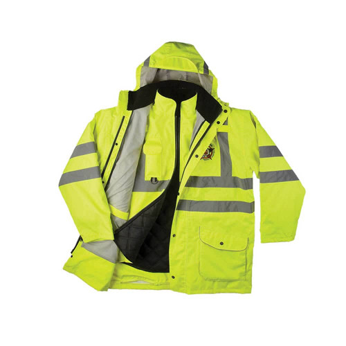 Game Workwear Hi Vis 6-in-1 Rain Jacket