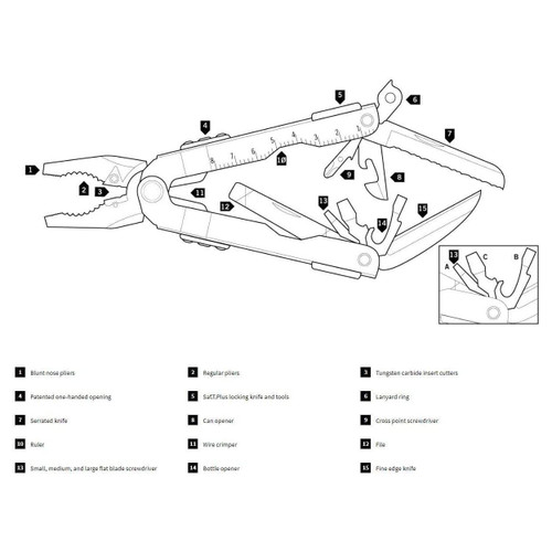 Gerber Multi-Plier 600 Stainless Bluntnose Multi-Tool