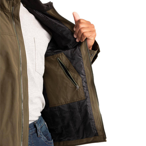 Berne Men's Highland Quilt-Lined Micro-Duck Jacket