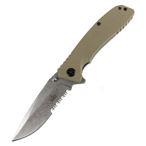UZI Spring Assisted Tactical Serrated Knife