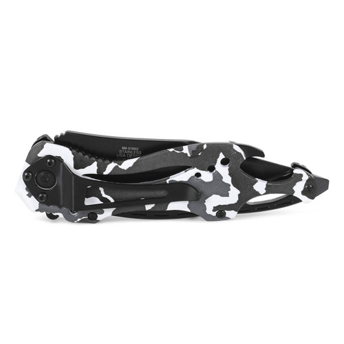 Mission Made Raptor Knife,Winter Camo & Black