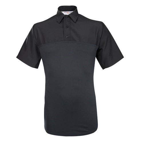 Flying Cross Men's Short Sleeve Polyester Hybrid Performance Shirt Flying Cross Men's Short Sleeve Polyester Hybrid Performance Shirt