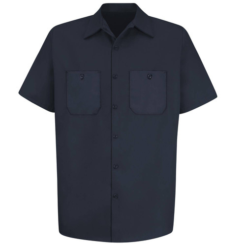 Red Kap Men's Wrinkle Resistant Cotton Short Sleeve Work Shirt