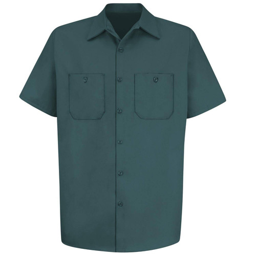Red Kap Men's Wrinkle Resistant Cotton Short Sleeve Work Shirt