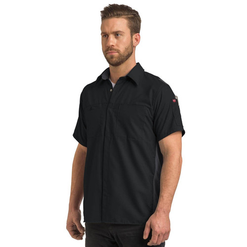 Red Kap Men's Performance Plus Shop Short Sleeve Shirt with Oilblok Technology