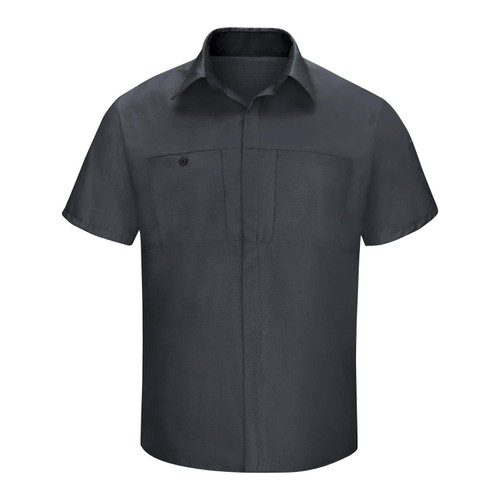 Red Kap Men's Performance Plus Shop Short Sleeve Shirt with Oilblok Technology