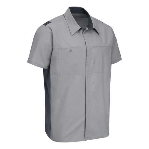Red Kap Men's Performance Plus Shop Short Sleeve Shirt with Oilblok Technology