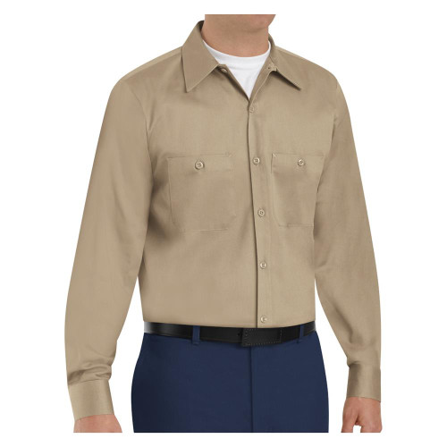 Red Kap Men's Long Sleeve Cotton Work Shirt