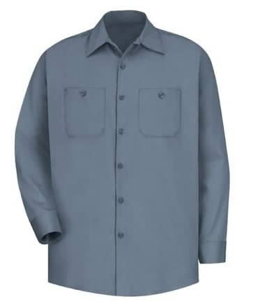 Red Kap Men's Long Sleeve Cotton Work Shirt