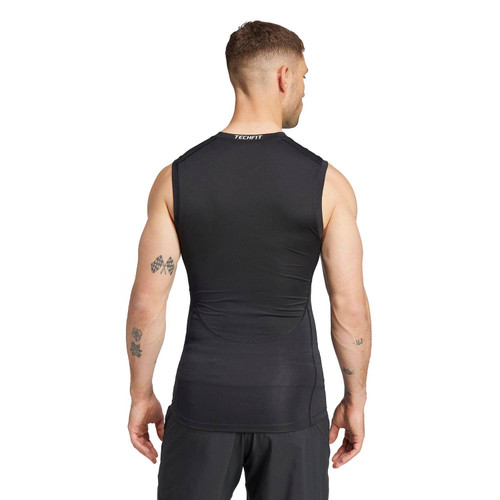 Adidas Men's TechFit Compression Sleeveless Training T-Shirt