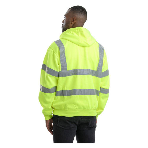 Berne High Visibility Yellow Hooded Sweatshirt