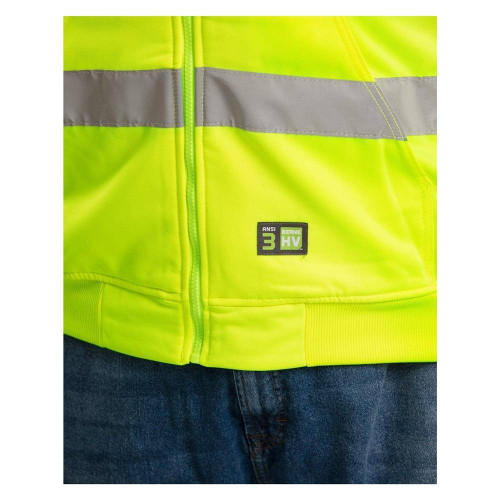 Berne High Visibility Yellow Hooded Sweatshirt