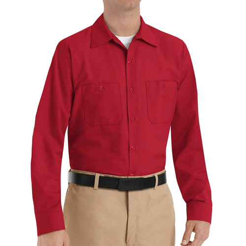 Red Kap Poly Cotton Long Sleeve Work Shirt