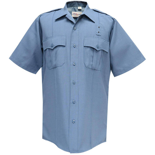 Flying Cross Men's Justice Polyester-Wool Short Sleeve Shirt