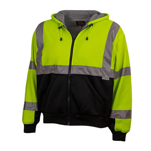 Reflective Apparel Hi Vis 2 Tone Hoodie with Thermal Liner