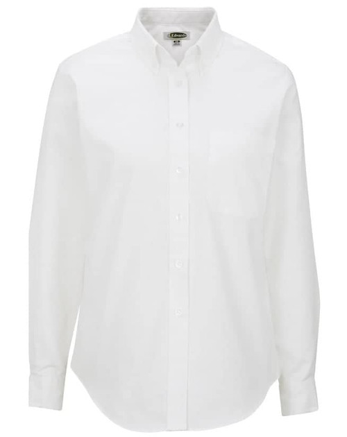 Edwards Women's Long Sleeve Button Down Oxford Shirt