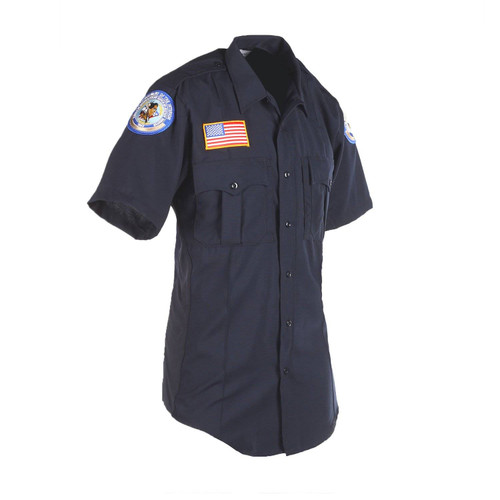 Flying Cross Men's Power Stretch Polyester Wool Short Sleeve Duty Shirt