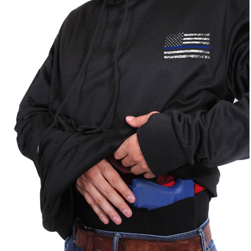 Rothco Thin Blue Line Concealed Carry Hoodie