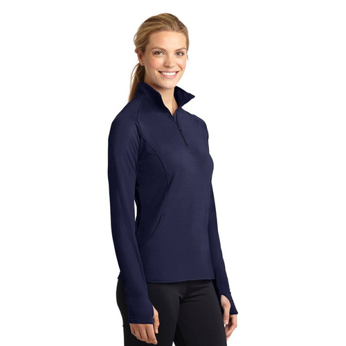 Sport-Tek Ladies Stretch Pullover Sweatshirt