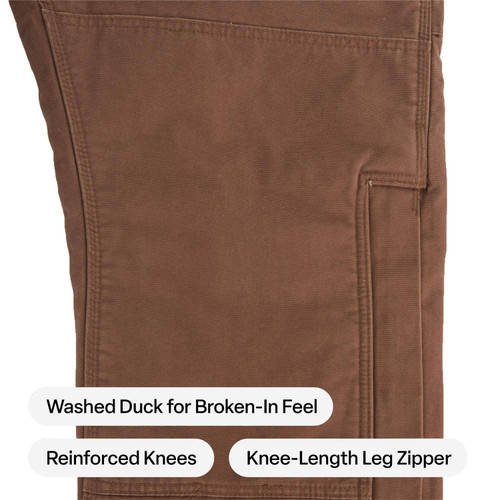 Berne Men's Highland Washed Duck Insulated Outer Pants