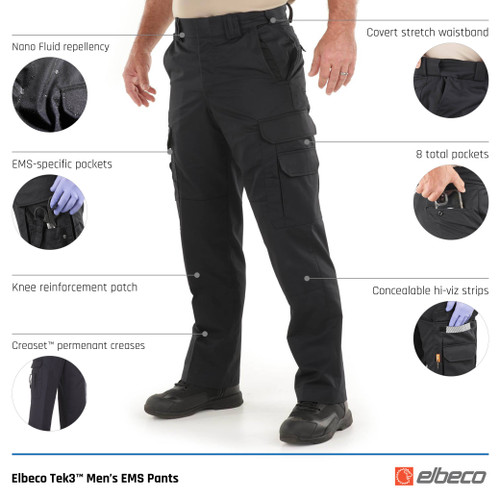 Elbeco Men's TEK3 Poly/Cotton Twill EMS Pants