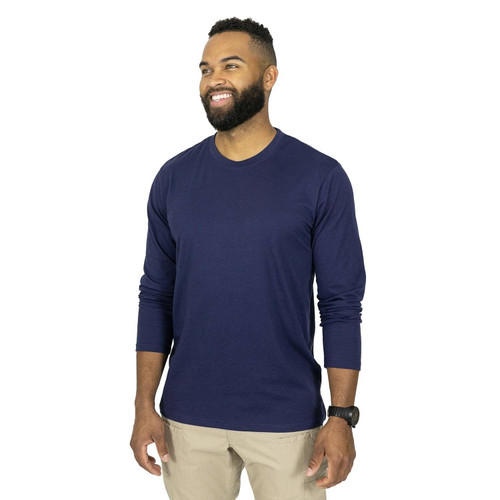 Mission Made Men's Long Sleeve Crew Neck T-Shirt,2 Pack