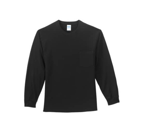 Port & Company Long Sleeve Essential Pocket Tee