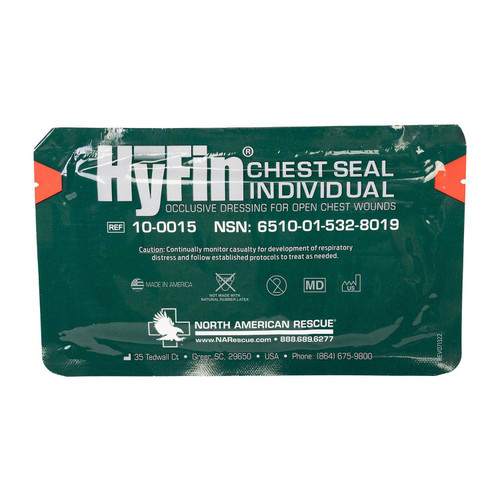 North American Rescue Hyfin Individual Occlusive Chest Seal