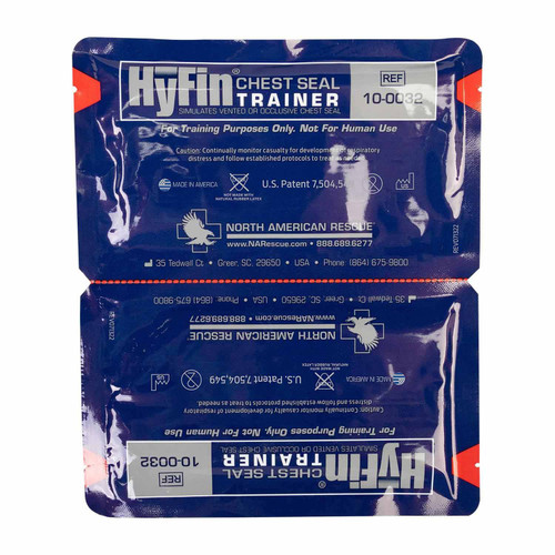 North American Rescue HyFIN Chest Seal Trainer - Twin Pack