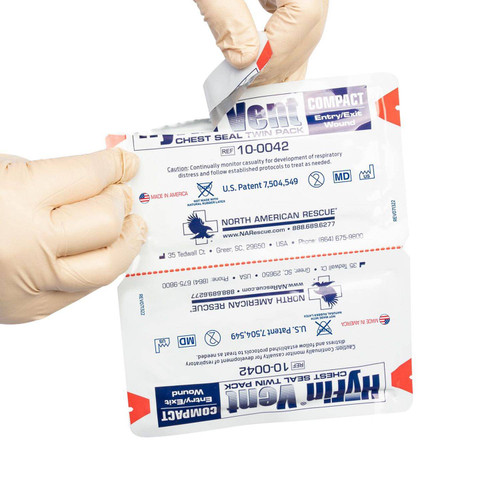 North American Rescue Hyfin Vent Compact Chest Seal Twin Pack