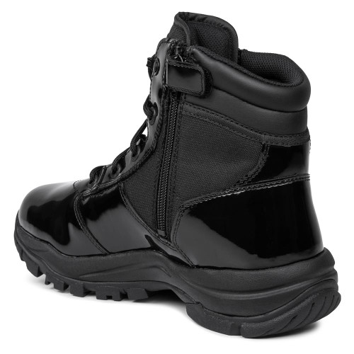 Galls Men's 6" High Gloss Side Zip Boots