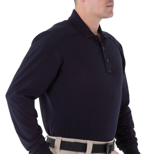 First Tactical Men's Long Sleeve Cotton Polo