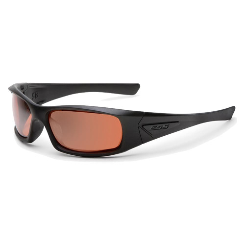 ESS 5B Black Sunglasses w/ Polarized Mirror Gray Lenses