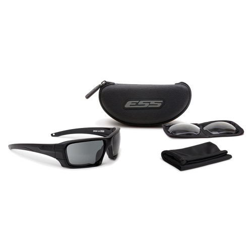 ESS Rollbar Black with Clear & Smoke Gray Subdued Logo Eyeshield