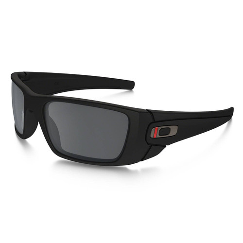 Oakley SI Fuel Cell Thin Redline Satin Black w/ Black Iridium Lenses