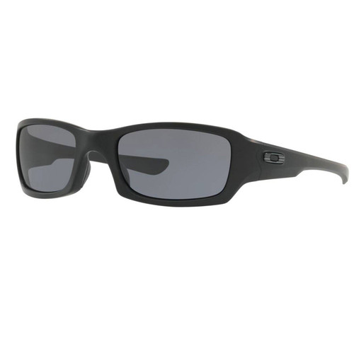 Oakley SI Fives Squared Tonal USA Matte Black Sunglasses with Gray Lens