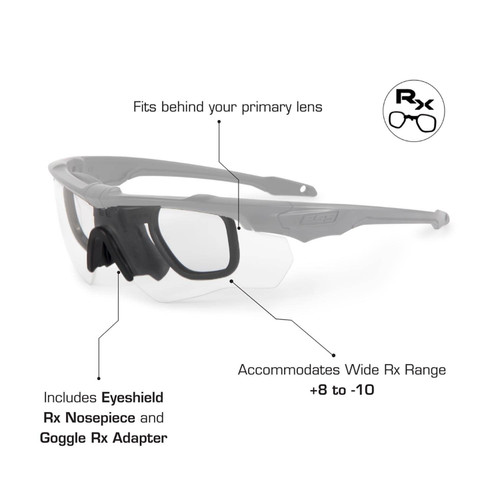 ESS CrossBlade STD Carbon ANSI Mirrored Sunglasses