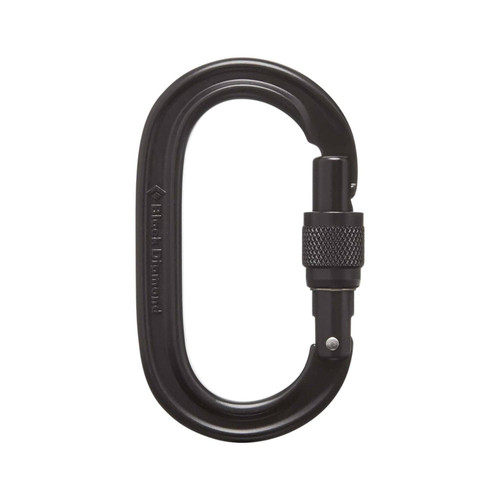 Black Diamond Oval Keylock Screwgate Carabiner