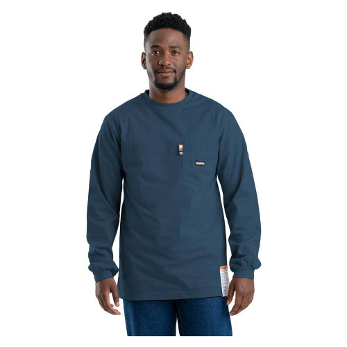 Berne Men's Flame Resistant Crew Neck Pocket T-Shirt