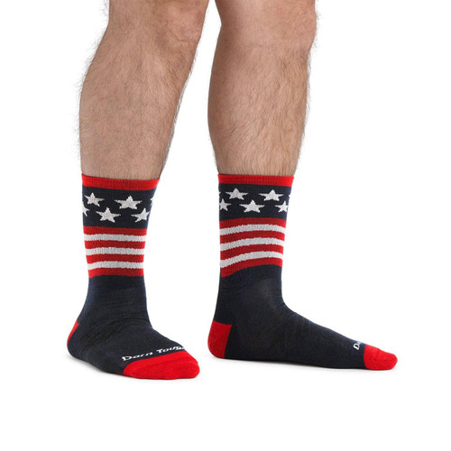 Darn Tough Men's Patriot Micro Crew Ultra-Lightweight Running Socks